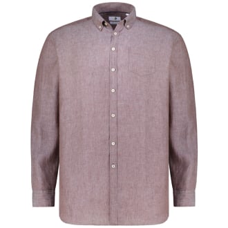 Freizeithemd aus Leinen braun_92/90 | 6XL