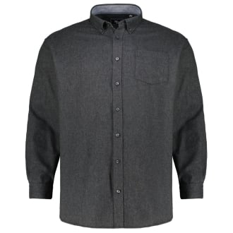 Freizeithemd aus Baumwoll-Flanell anthrazit_89 | 3XL