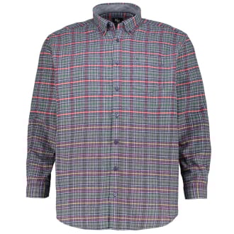 Kariertes Freizeithemd aus Baumwoll-Flanell grün_94/60 | 5XL
