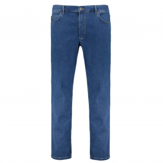 Stretch-Jeans "Tim", körpernah mittelblau_590 | 42/30