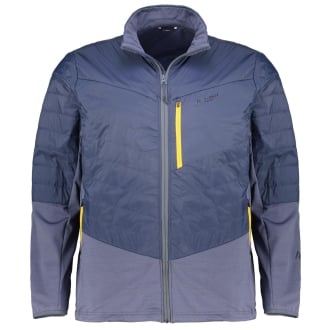 Fleecejacke im Materialmix, wasserabweisend graublau_922 | 62