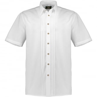 Trachtenhemd mit Biesen weiß_01 | 8XL