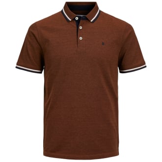 Poloshirt mit Kontrastdetails braun_MOCHA BISQUE | 3XL