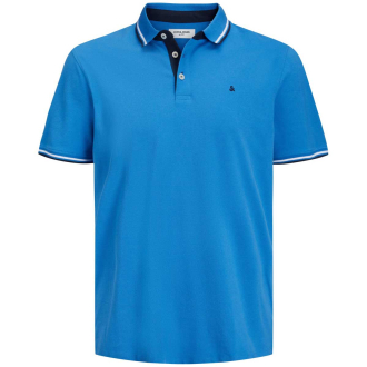 Poloshirt mit Kontrastdetails mittelblau_FRENCH BLUE/PLAY | 7XL