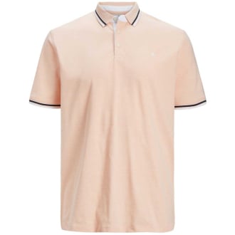 Poloshirt mit Kontrastdetails pfirsich_PUMPKIN | 4XL