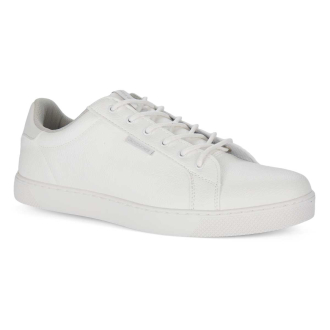 Sneaker aus Kunstleder weiß_BRIGHT WHITE | 43