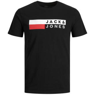 T-Shirt mit Logo-Print schwarz_BLACK/PLAY 4 | 3XL