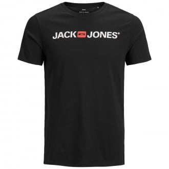 T-Shirt mit Label-Print schwarz_BLACK | 3XL