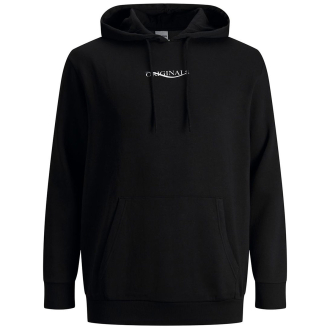 Hoodie mit Print auf Vorder- und Rückseite schwarz_BLACK | XXL