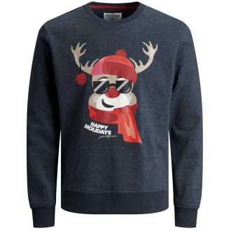 Kuscheliges Sweatshirt mit Weihnachtsmotiv marine_NAVY | 3XL