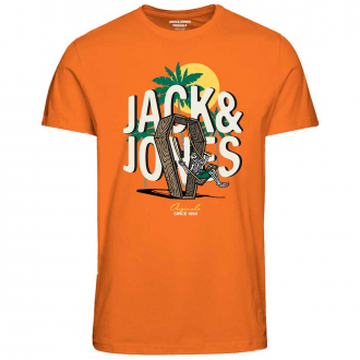 T-Shirt mit Skull-Print orange_ORANGE | 3XL