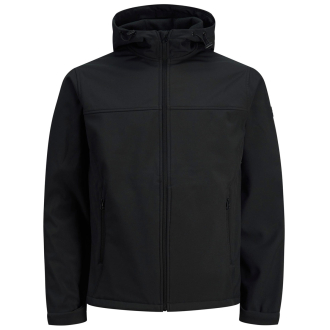 Softshelljacke mit Kapuze schwarz_BLACK | 3XL