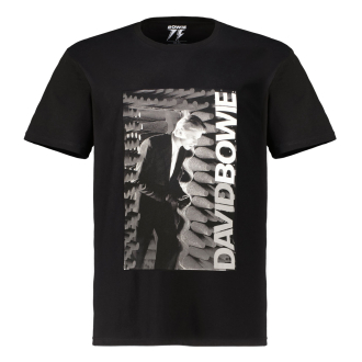 T-Shirt mit David Bowie Print schwarz_0200 | 3XL