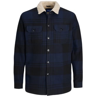 Karierte Hemdjacke marine_NAVY | 3XL