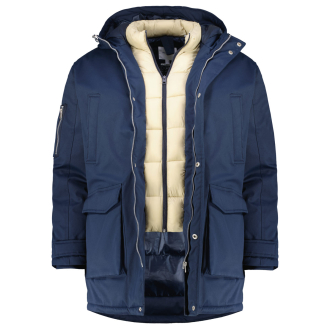 Wattierte Winterjacke, winddicht und wasserabweisend marine_NAVY | 3XL