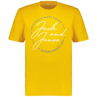 T-Shirt mit Logo-Print gelb_GOLDEN | 3XL