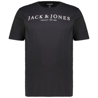 T-Shirt mit Print schwarz_BLACK | 3XL