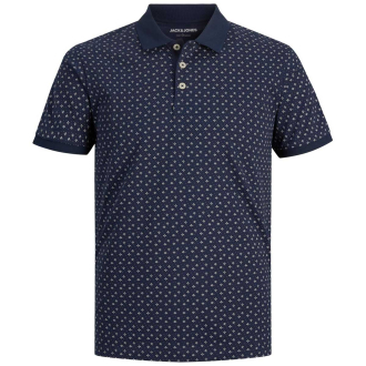 Poloshirt mit Allover-Print marine_NAVY | 3XL