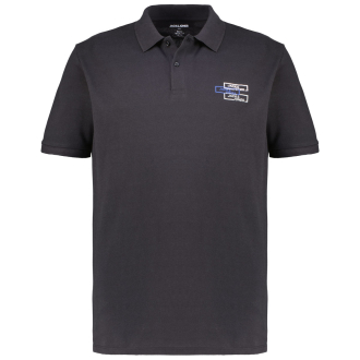 Poloshirt mit Logo-Print schwarz_BLACK | 3XL