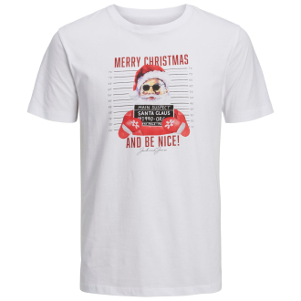 Weihnachts-Shirt mit Motiv-Print weiß_WHITE | 3XL