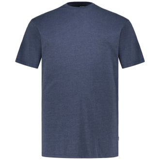 T-Shirt aus Baumwollmischung blau_NAVY BLAZER/MELANGE | 3XL
