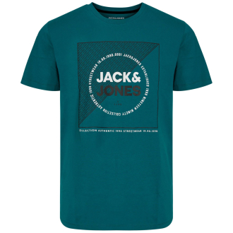 T-Shirt mit Logo-Print grün_STORM | 3XL