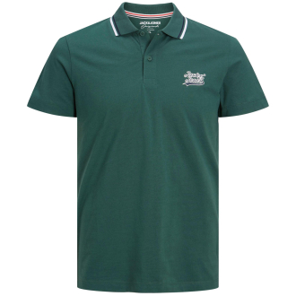 Poloshirt mit Kontrastdetails grün_GREEN | 7XL