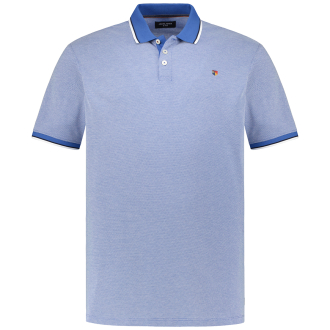 Poloshirt aus Baumwollmischung blau_BRIGHT COBALT | 3XL