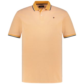 Poloshirt mit Label-Stickerei mandarine_NUGGET | 3XL