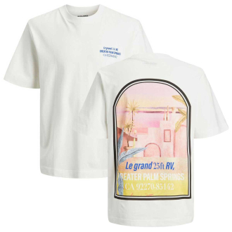T-Shirt mit Print auf Vorder- und Rückseite weiß_CLOUDDANCER | 4XL