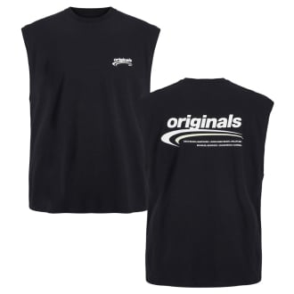 Tanktop mit Print auf Vorder- und Rückseite schwarz_BLACK | 3XL