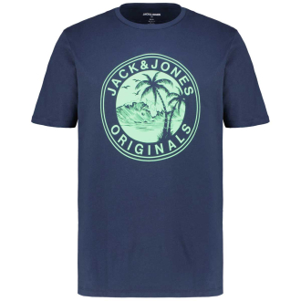 T-Shirt mit Motiv-Print blau_NAVYBLAZER | 3XL
