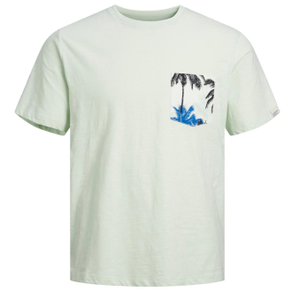 T-Shirt mit Brusttasche mint_PALE BLUE | 4XL