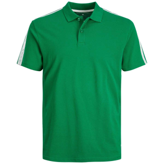 Poloshirt mit Label-Print grün_VERDANT GREEN | 3XL