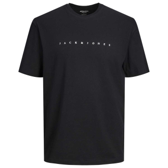 T-Shirt mit Label-Print schwarz_BLACK | 3XL