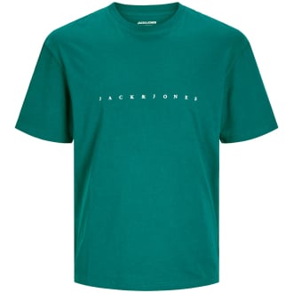 T-Shirt mit Label-Print grün_DEEP TEAL | 3XL
