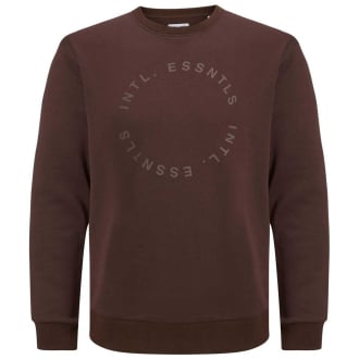 Sweatshirt mit Print braun_SEAL BROWN | 7XL