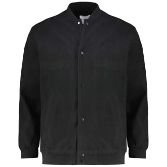 Blousonjacke aus Wollmischung schwarz_BLACK/NO STRIPE | 3XL