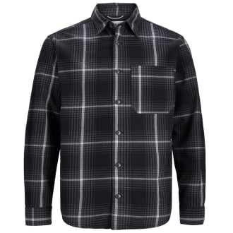 Kariertes Freizeithemd schwarz_BLACK | 3XL