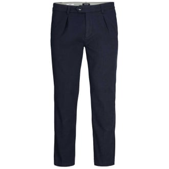 Stretch-Chinos mit Bundfalten blau_NAVY BLAZER | 42/32