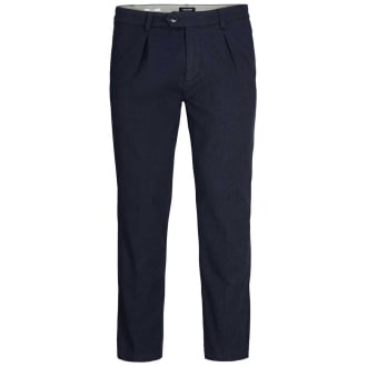 Stretch-Chinos mit Bundfalten blau_NAVY BLAZER | 46/32