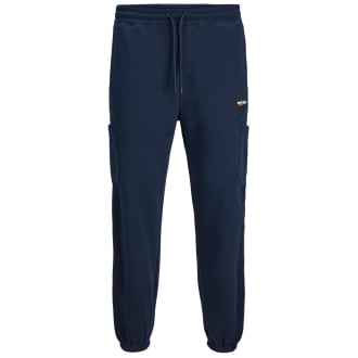Jogginghose im Materialmix blau_NAVY BLAZER | W54