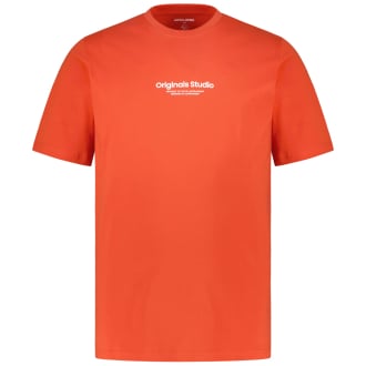 T-Shirt mit Label-Print orange_SUMMER FIG | 3XL