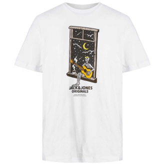 T-Shirt mit Skull-Print weiß_BRIGHT WHITE | 4XL