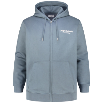 Kapuzenjacke aus Baumwollmischung grau_STORMY WEATHER | 3XL