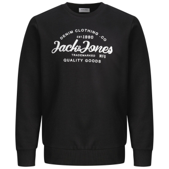 Sweatshirt mit Logo-Print schwarz_BLACK/SOLID | 3XL