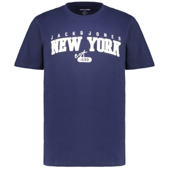 T-Shirt mit Print blau_NAVY BLAZER | 3XL