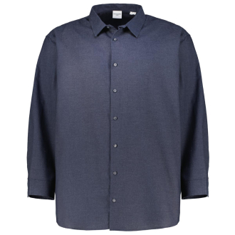 Freizeithemd aus  Baumwolle dunkelblau_DARK NAVY/LOOSE FIT | 5XL