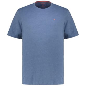 T-Shirt mit Label-Stickerei jeansblau_DENIM BLUE | 3XL