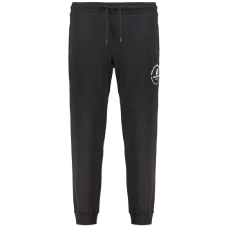 ​Jogginghose mit Label-Print schwarz_BLACK | W46